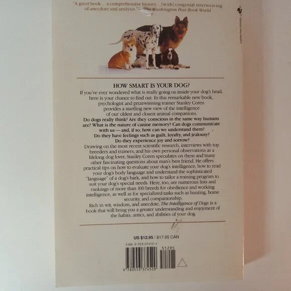 The Intelligence of Dogs by Coren, Stanley , Paperback - Picture 4 of 6